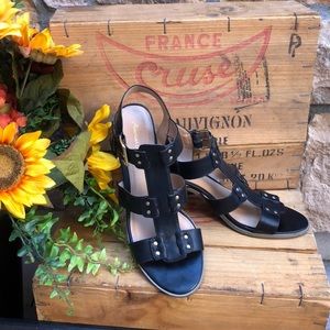 FREE W/purchase- AE black strappy block heels